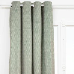 Atmosphera, cru017dateur d'intu017drieur Rideau occultant velours (135 x 260 cm) Yupi Vert kaki Sale