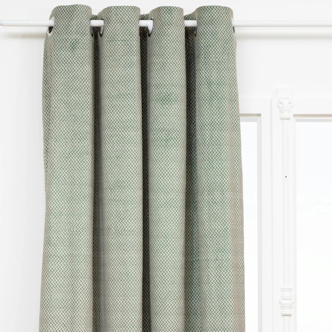 Atmosphera, cru017dateur d'intu017drieur Rideau occultant velours (135 x 260 cm) Yupi Vert kaki Sale