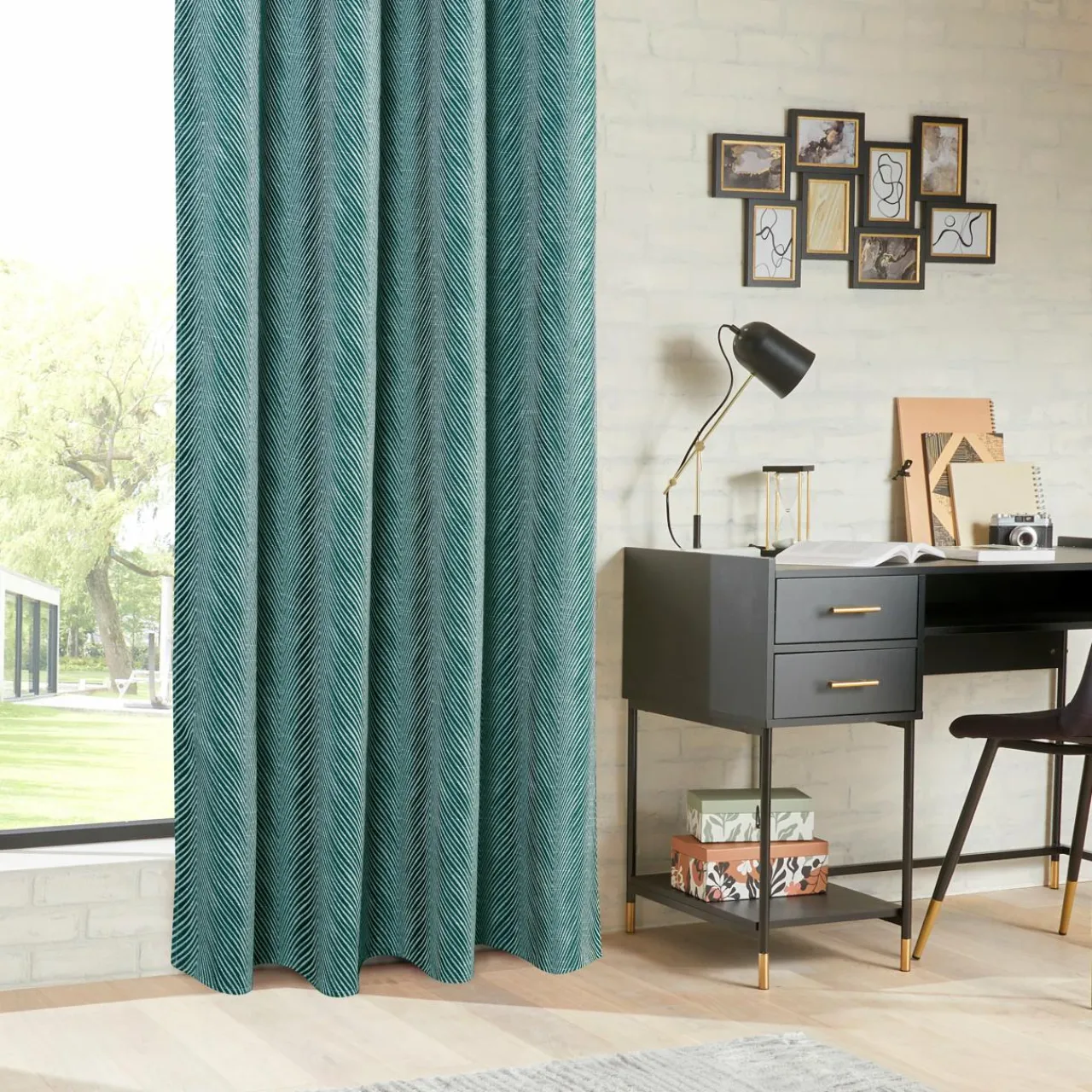 ATMOSPHERA Rideau occultant (140 x 260 cm) Dana Vert Discount