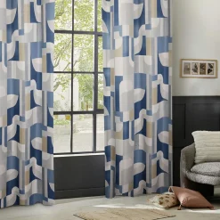 Atmosphera, cru017dateur d'intu017drieur Rideau occultant (135 x 260 cm) Elena Bleu New
