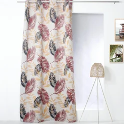 ENJOY HOME Rideau occultant (140 x 240 cm) Vegetal Terre cuite Terracotta New
