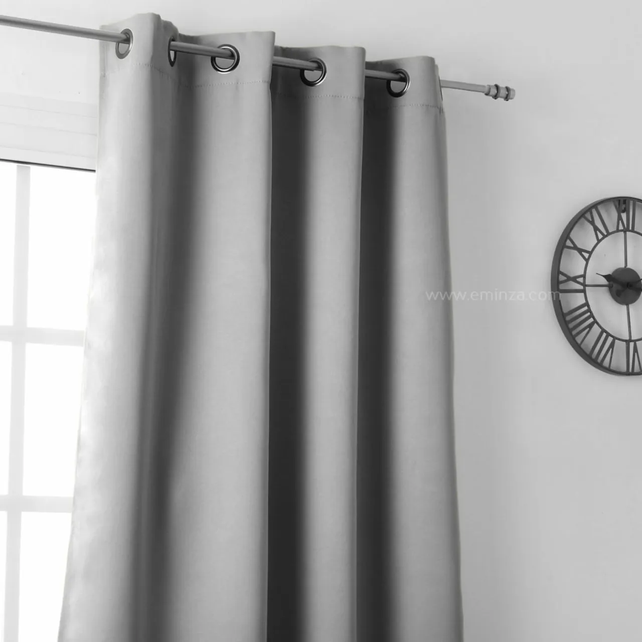 LOVELY CASA Rideau occultant (135 x H250 cm) Notte Gris Discount