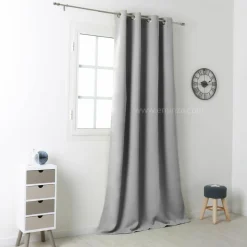 LOVELY CASA Rideau occultant (135 x H250 cm) Notte Gris Discount