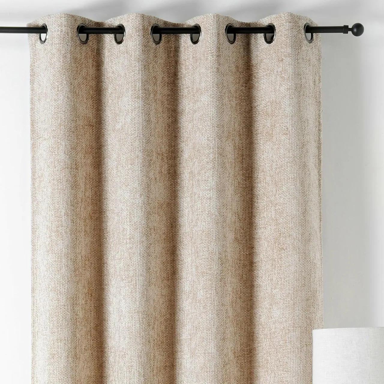 LINDER Rideau oeillets (135 x 250 cm) Aspen Beige Discount