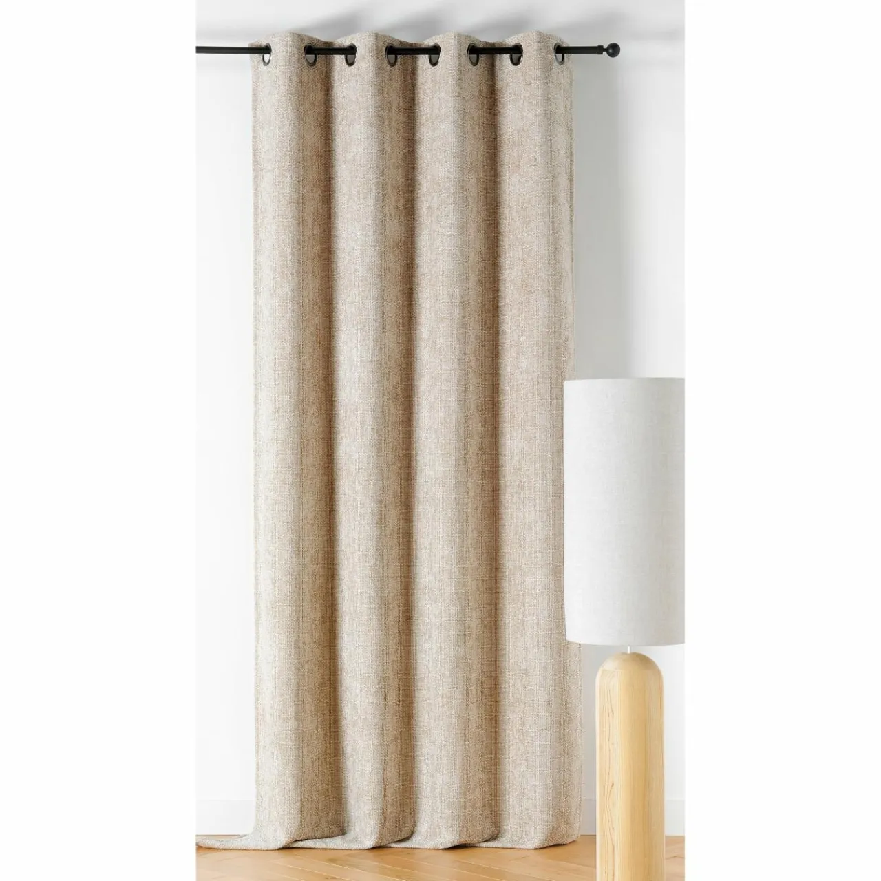 LINDER Rideau oeillets (135 x 250 cm) Aspen Beige Discount