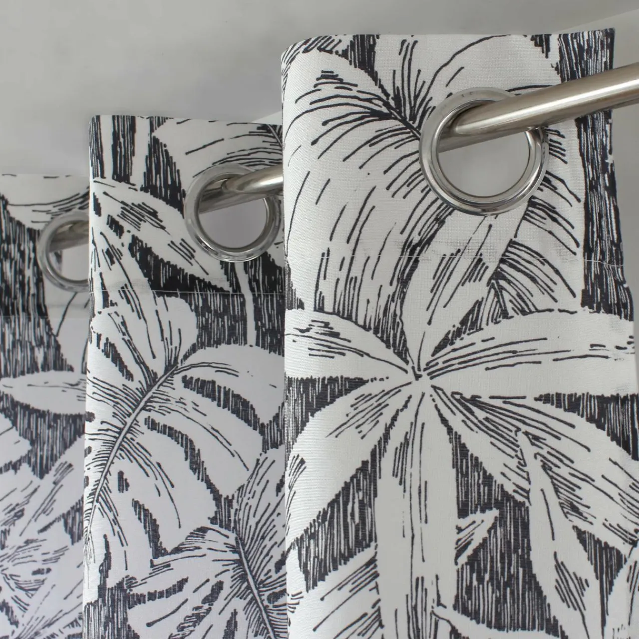 ENJOY HOME Rideau oeillets (135 x 240 cm) Bundi Gris foncé Clearance