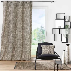 DOUCEUR D'INTERIEUR Rideau oeillets (140 x 240 cm) Pandore Noir Online