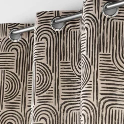 DOUCEUR D'INTERIEUR Rideau oeillets (140 x 240 cm) Pandore Noir Online