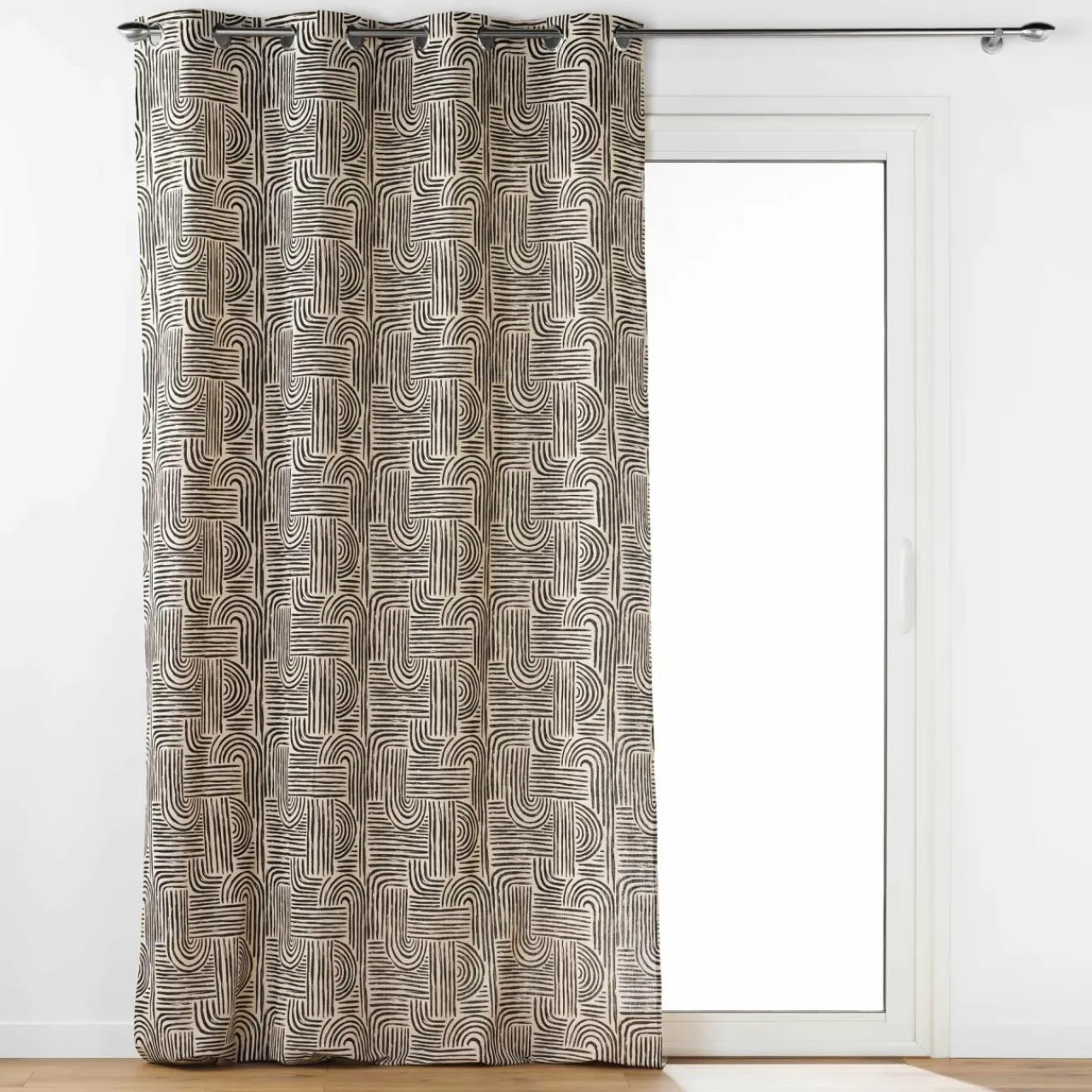 DOUCEUR D'INTERIEUR Rideau oeillets (140 x 240 cm) Pandore Noir Online