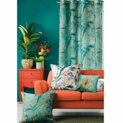 DOUCEUR D'INTERIEUR Rideau oeillets (140 x 260 cm) Panis Bleu Best