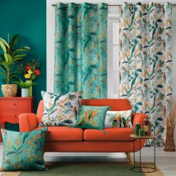 DOUCEUR D'INTERIEUR Rideau oeillets (140 x 260 cm) Panis Bleu Best