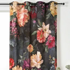 LINDER Rideau oeillets (145 x 250 cm) Pivoine Rouge Clearance