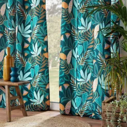 DOUCEUR D'INTERIEUR Rideau oeillets (140 x 280 cm) Tilda Vert Discount