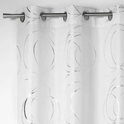 DOUCEUR D'INTERIEUR Rideau oeillets (140 x H260 cm) Bully Blanc