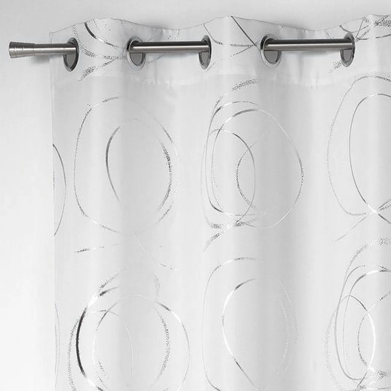 DOUCEUR D'INTERIEUR Rideau oeillets (140 x H260 cm) Bully Blanc