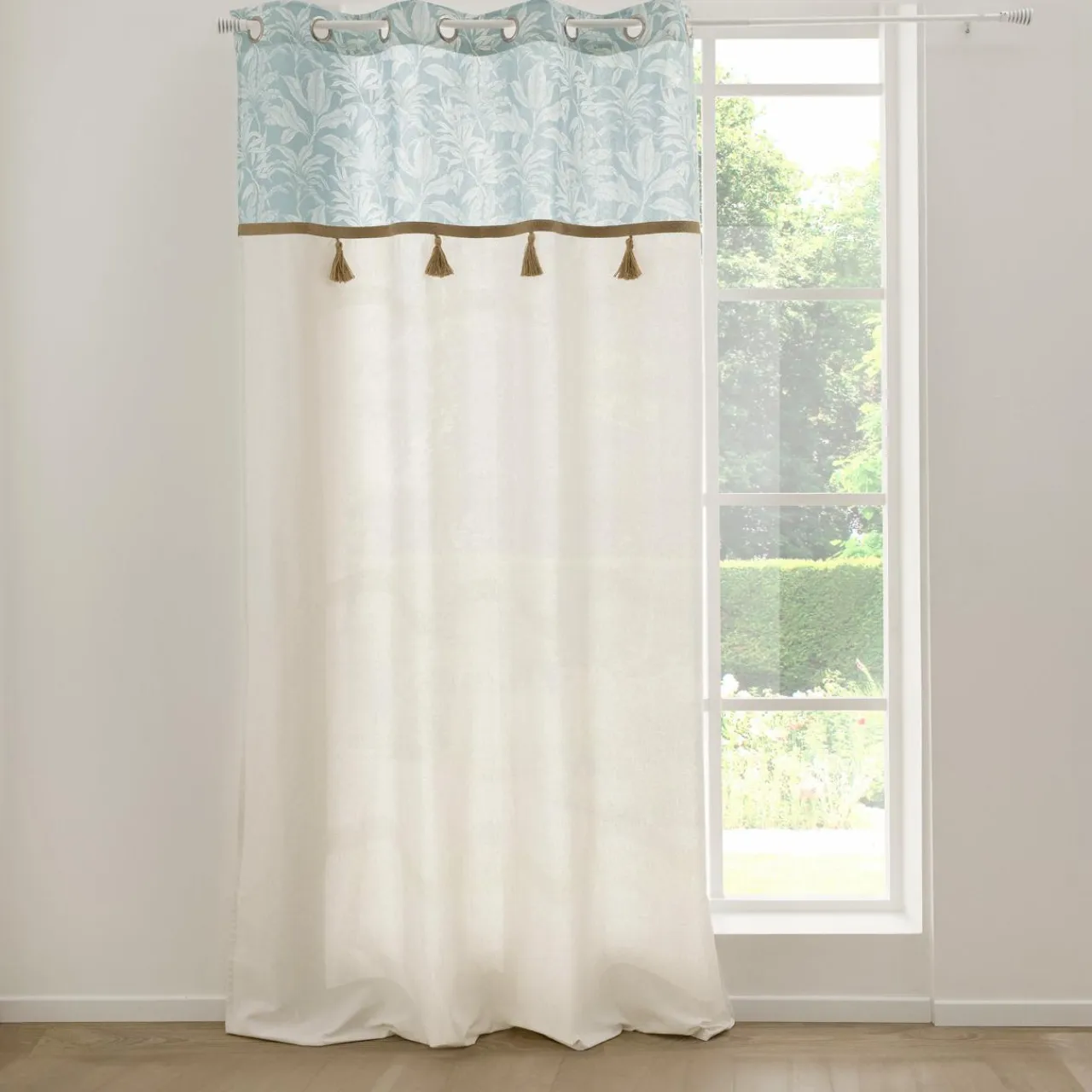 douceur d'intu017drieur Rideau polycoton (140 x 240 cm) Hera Bleu Best