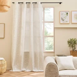 douceur d'intu017drieur Rideau polycoton (140 x 240 cm) Naya Beige Discount