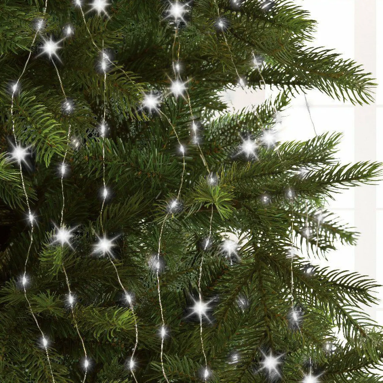 KAEMINGK Rideau pour sapin H1,80 m 408 Micro LED Flashing light Blanc froid New