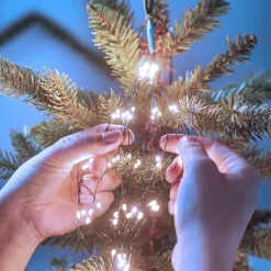 KAEMINGK Rideau pour sapin H2,10 m 672 Micro LED Flashing light Blanc froid Outlet