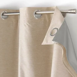DOUCEUR D'INTERIEUR Rideau thermique doublure amovible (140 x 260 cm) Coverline Beige Hot