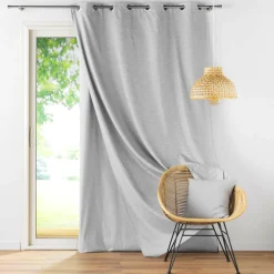DOUCEUR D'INTERIEUR Rideau thermique doublure amovible (140 x 260 cm) Coverline Gris clair Online