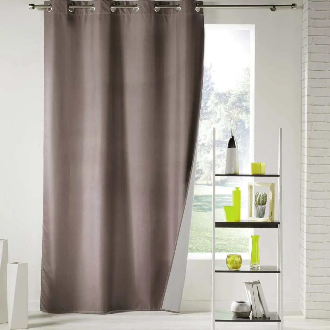 DOUCEUR D'INTERIEUR Rideau thermique (140 x 260 cm) Icemount Taupe Discount