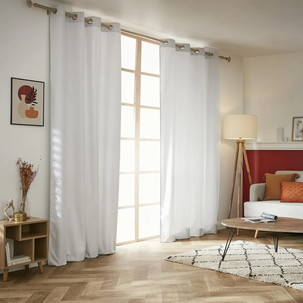 EMINZA Rideau thermique (140 x 280 cm) Summit Blanc Online