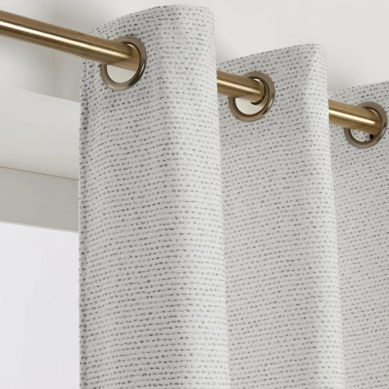 EMINZA Rideau tissage jacquard (140 x 240 cm) Oscar perle Gris Best