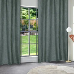 Atmosphera, cru017dateur d'intu017drieur Rideau tissé (140 x 260 cm) Clem Vert tilleul