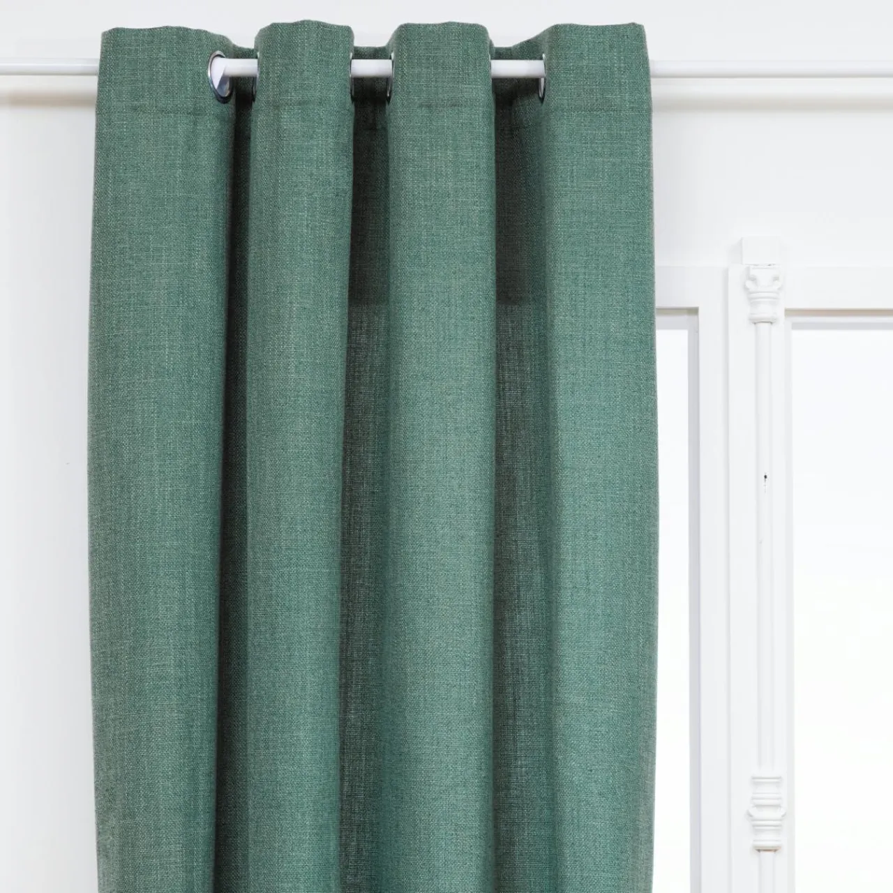 Atmosphera, cru017dateur d'intu017drieur Rideau tissé (140 x 260 cm) Clem Vert tilleul
