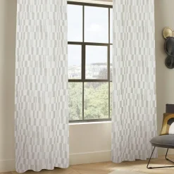 Atmosphera, cru017dateur d'intu017drieur Rideau tissé (140 x 260 cm) Leyna Beige Discount