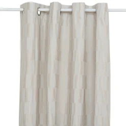 Atmosphera, cru017dateur d'intu017drieur Rideau tissé (140 x 260 cm) Leyna Beige Discount
