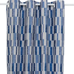 Atmosphera, cru017dateur d'intu017drieur Rideau tissé (140 x 260 cm) Leyna Bleu Clearance
