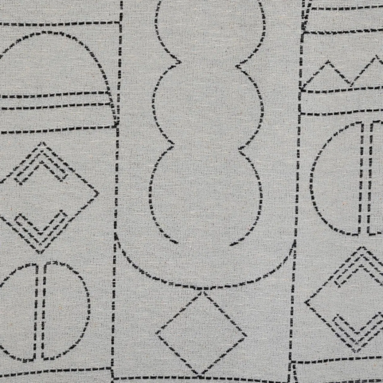 Atmosphera, cru017dateur d'intu017drieur Rideau tissé (140 x 260 cm) Mala Noir