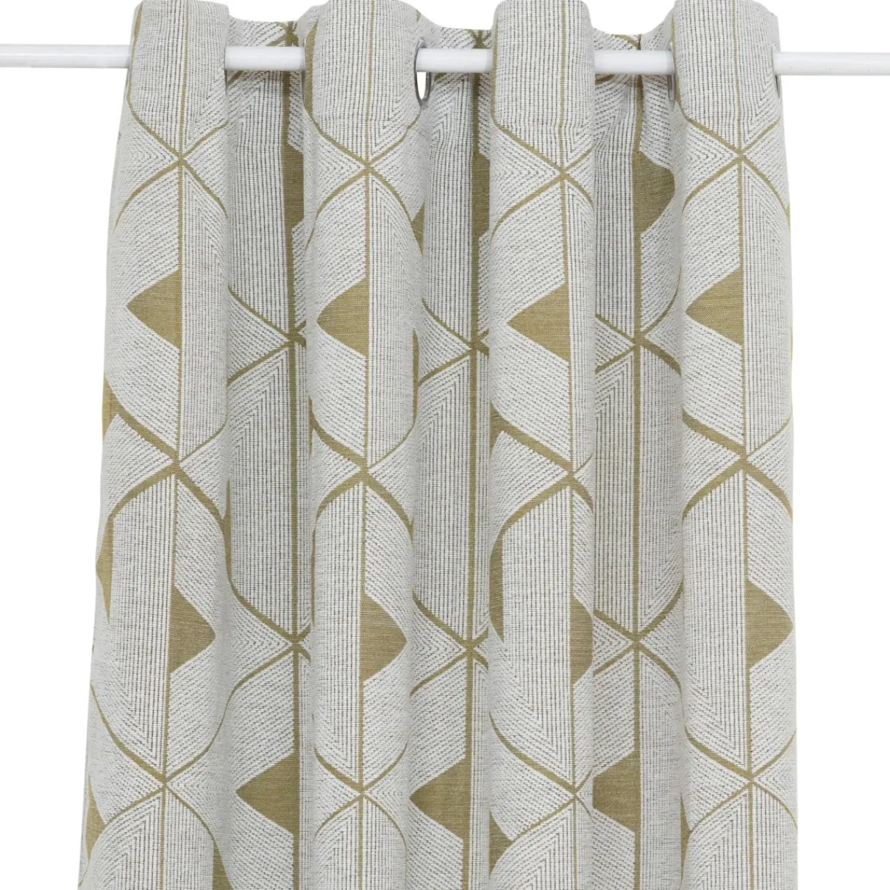 Atmosphera, cru017dateur d'intu017drieur Rideau tissé (140 x 260 cm) Maloé Vert kaki Hot