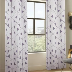 Atmosphera, cru017dateur d'intu017drieur Rideau tissé (140 x 260 cm) Maloé clair Violet Outlet