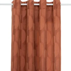 Atmosphera, cru017dateur d'intu017drieur Rideau tissé (140 x 260 cm) Wimbi Terracotta Sale