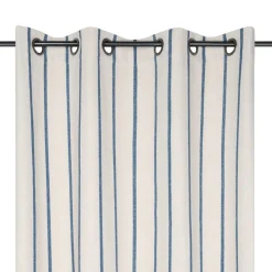 EMINZA Rideau toile de coton (135 x 260 cm) Ocealys Bleu marine