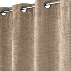 douceur d'intu017drieur Rideau velours chenille (140 x 260 cm) Leo Beige