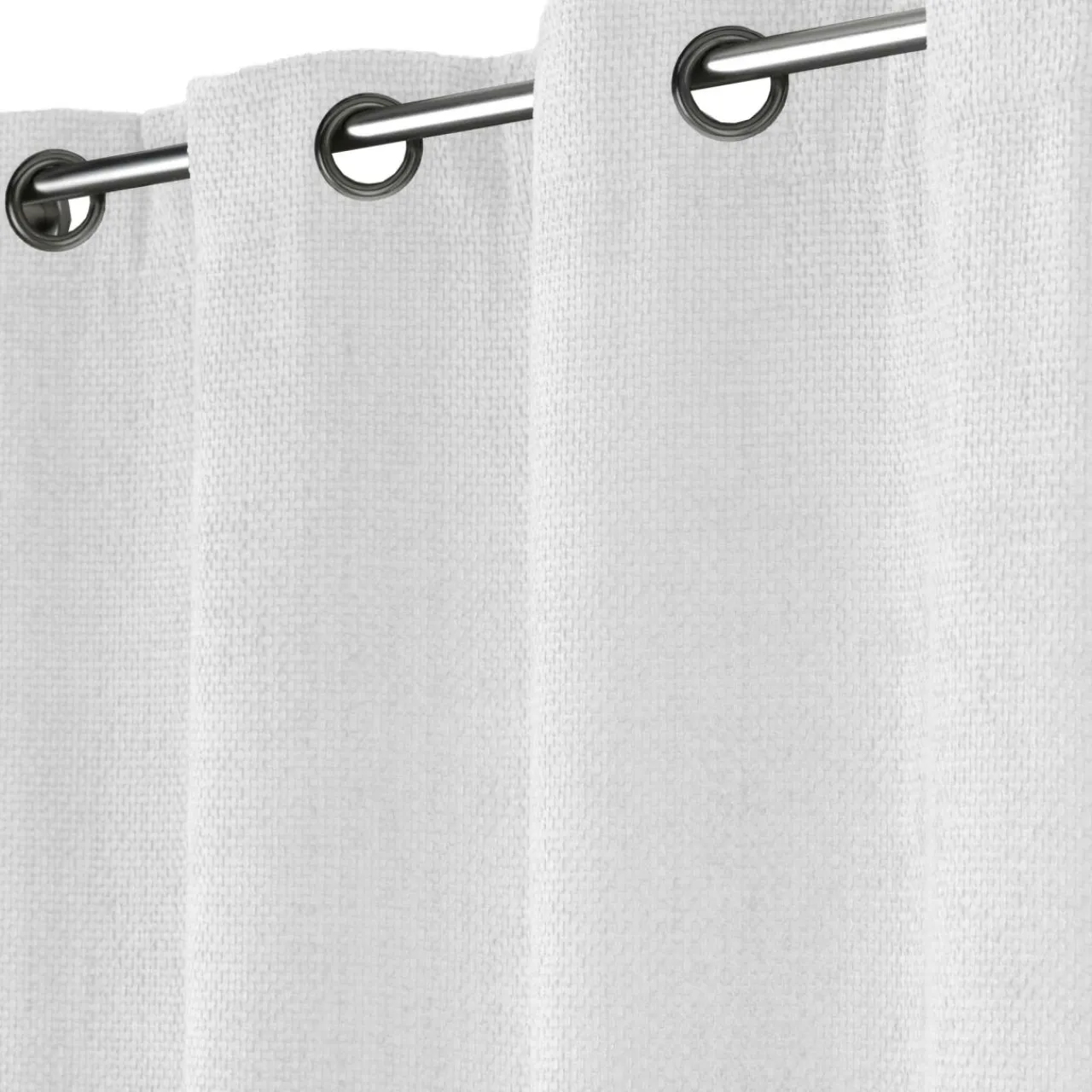 douceur d'intu017drieur Rideau velours chenille (140 x 260 cm) Leo Blanc Hot