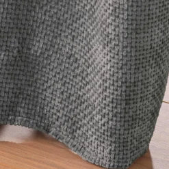 douceur d'intu017drieur Rideau Velours Chenille (140 x 260 cm) Leo Gris Anthracite Outlet