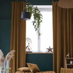 EMINZA Rideau velours de coton ajustable (140 x max 270 cm) Victor Camel Online