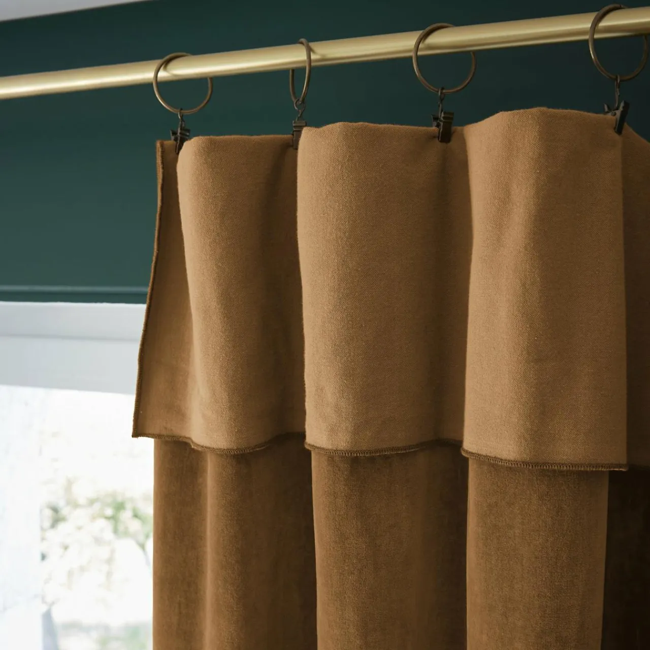 EMINZA Rideau velours de coton ajustable (140 x max 270 cm) Victor Camel Online