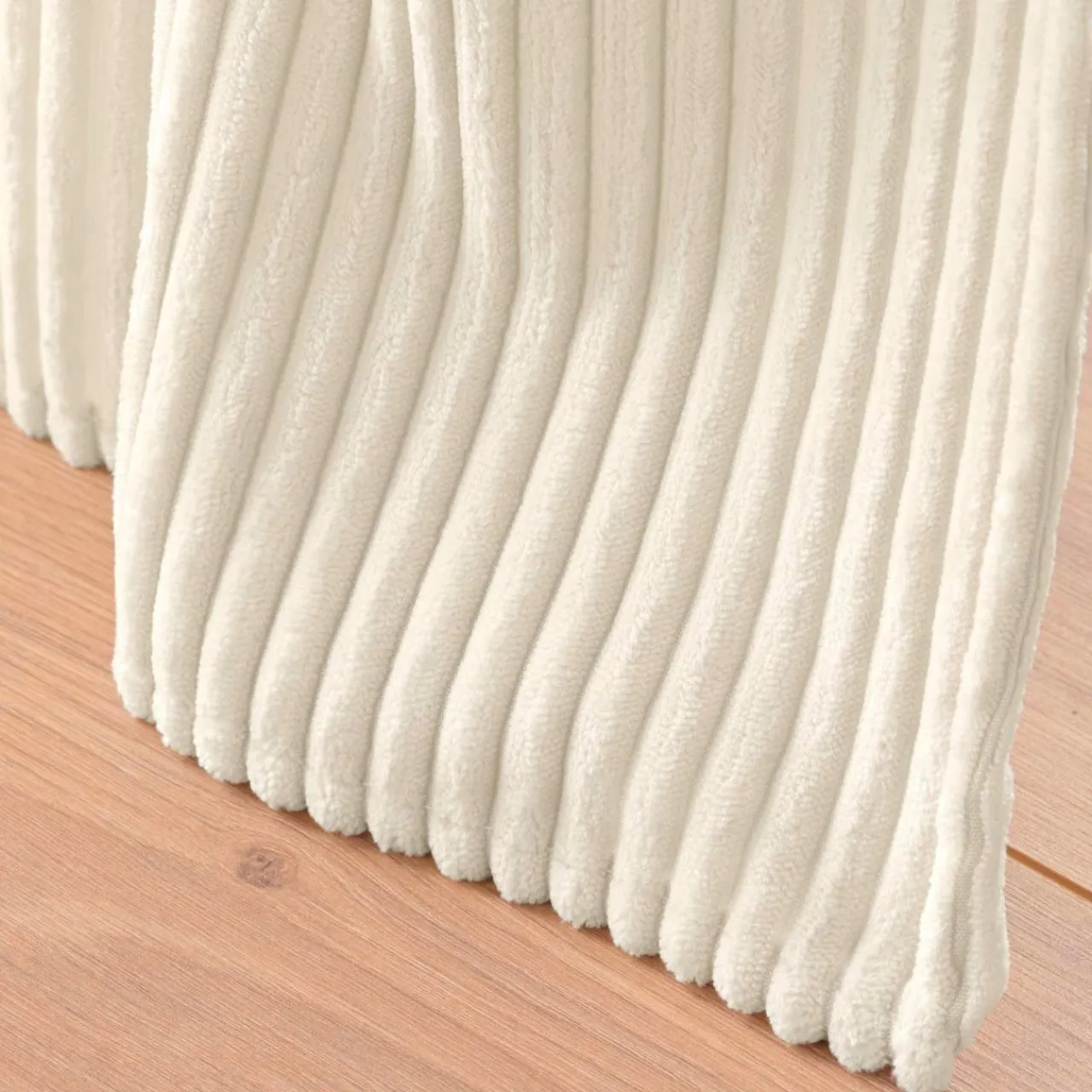 douceur d'intu017drieur Rideau velours relief (140 x 260 cm) Nils Ecru New