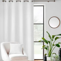 douceur d'intu017drieur Rideau velours relief (140 x 260 cm) Nils Blanc Online