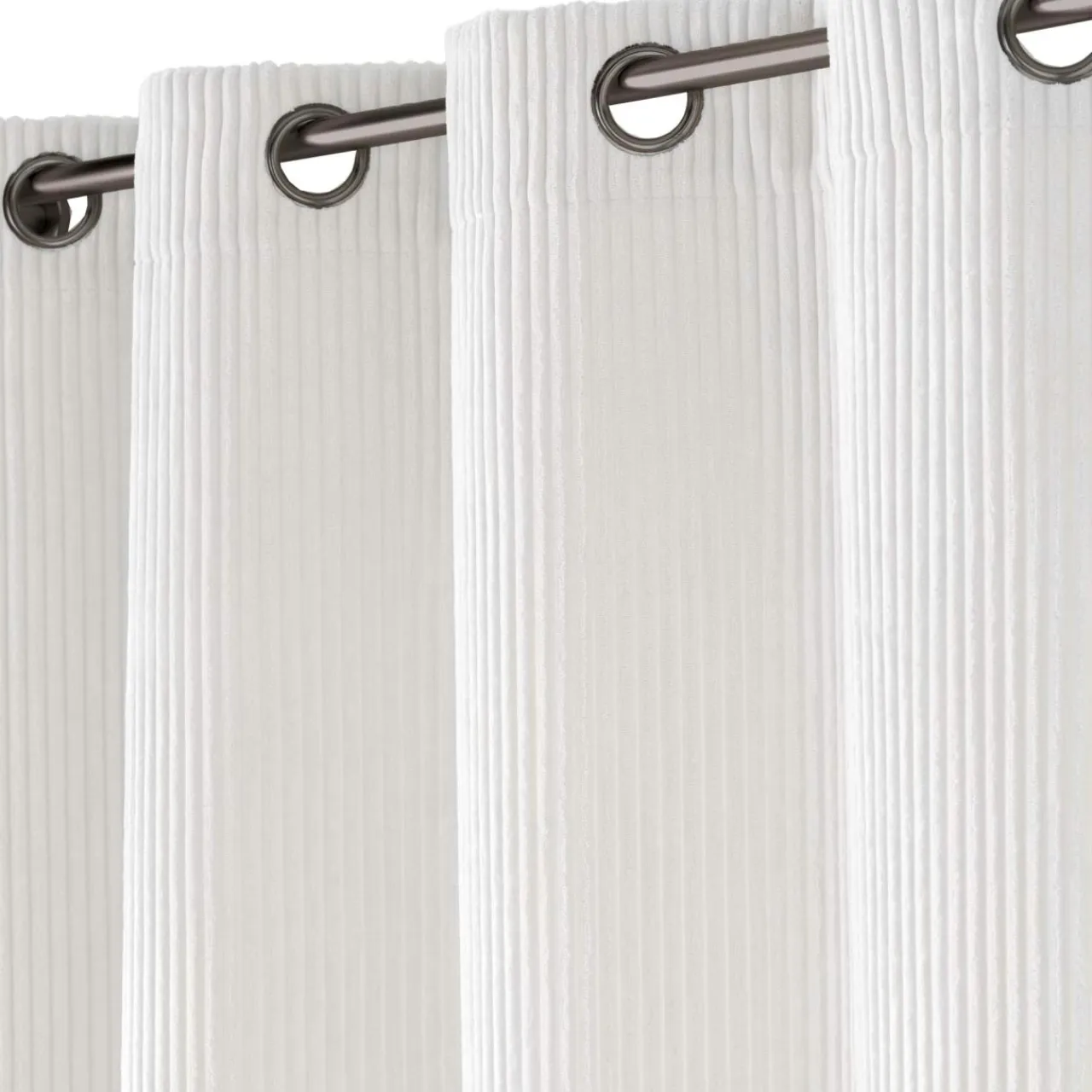 douceur d'intu017drieur Rideau velours relief (140 x 260 cm) Nils Blanc Online