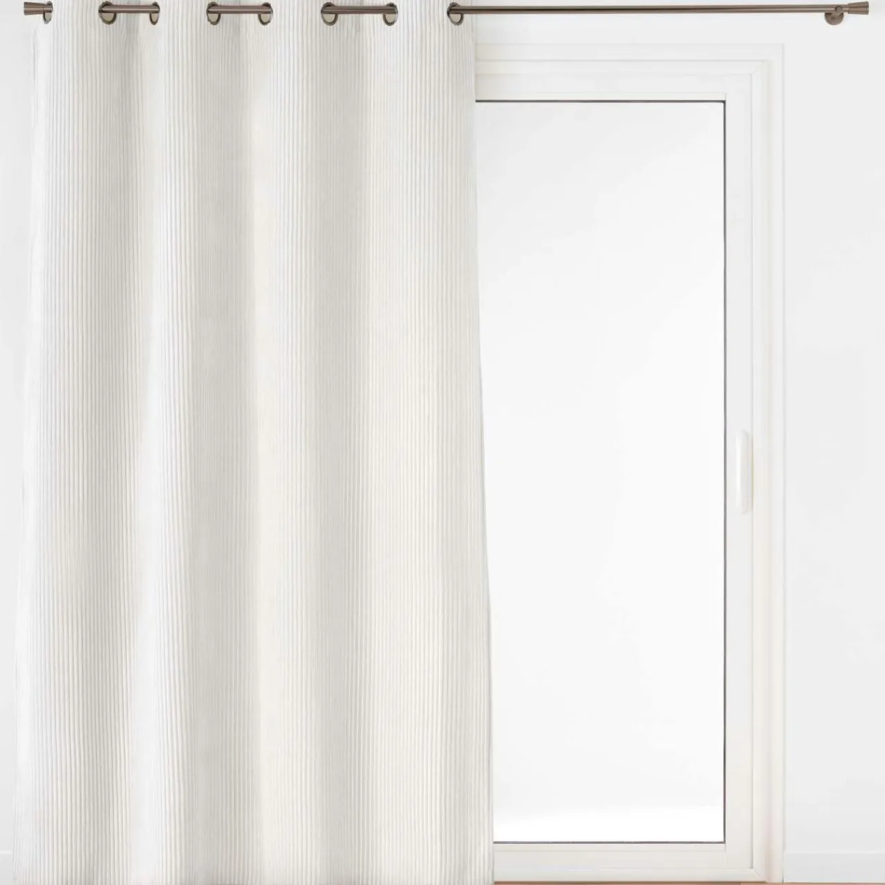 douceur d'intu017drieur Rideau velours relief (140 x 260 cm) Nils Blanc Online