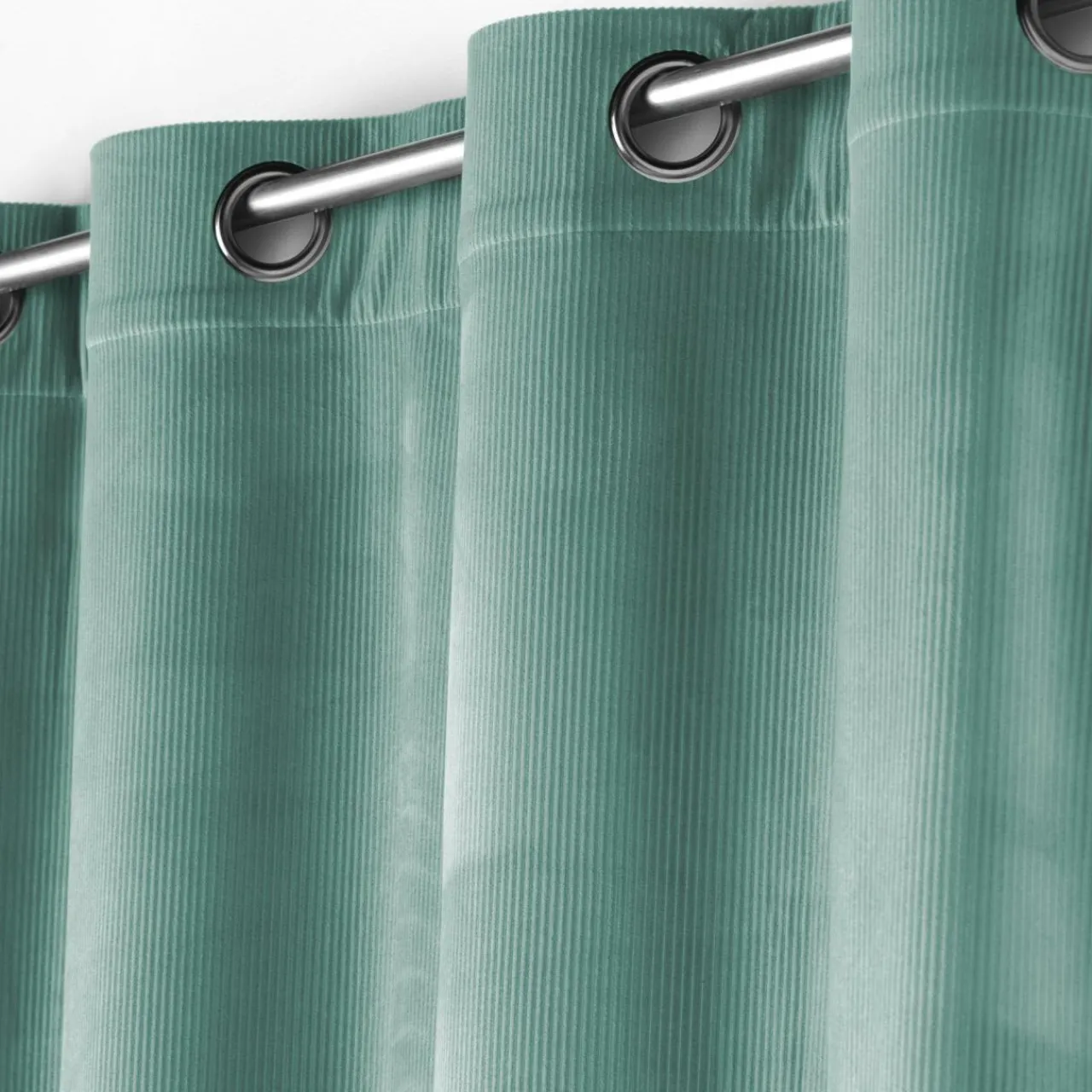 douceur d'intu017drieur Rideau velours (140 x 260 cm) Casual Vert sauge