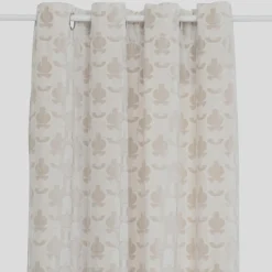 Atmosphera, cru017dateur d'intu017drieur Rideau velours (140 x 260 cm) Luna Ecru New