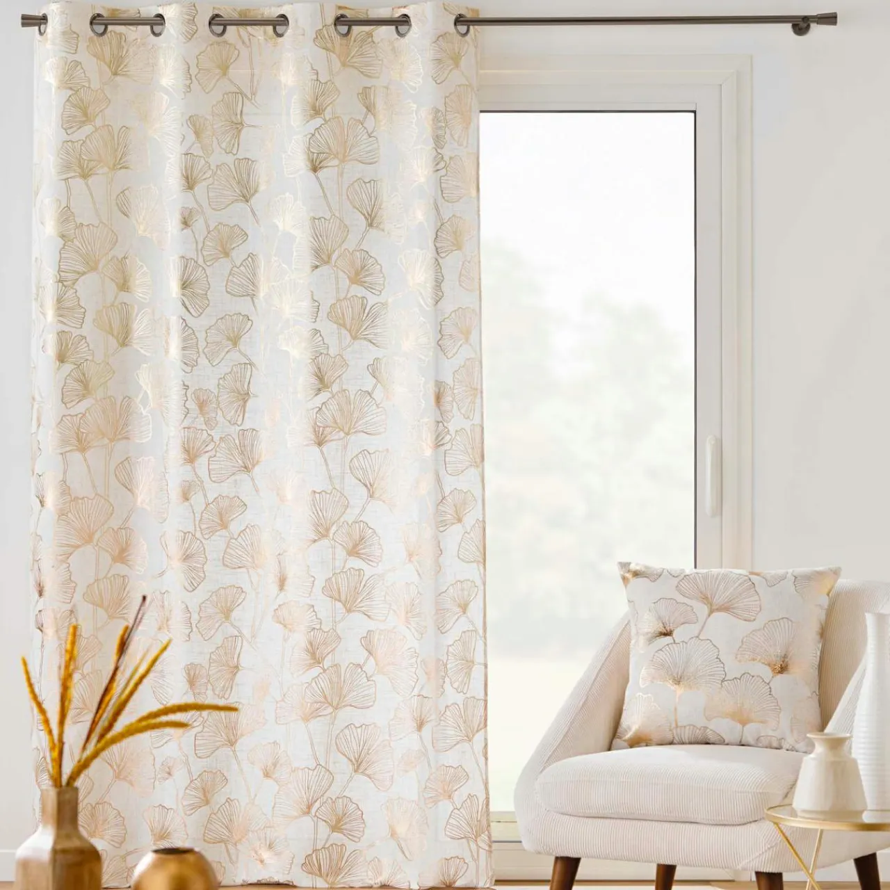 douceur d'intu017drieur Rideau (140 x 240 cm) Kenzy Beige Best